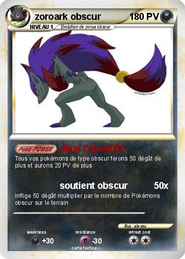Pokemon zoroark obscur
