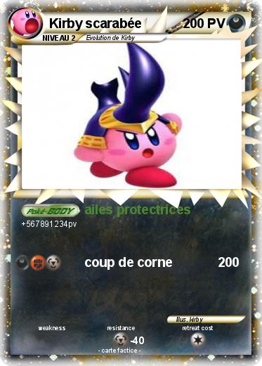 Pokemon Kirby scarabée