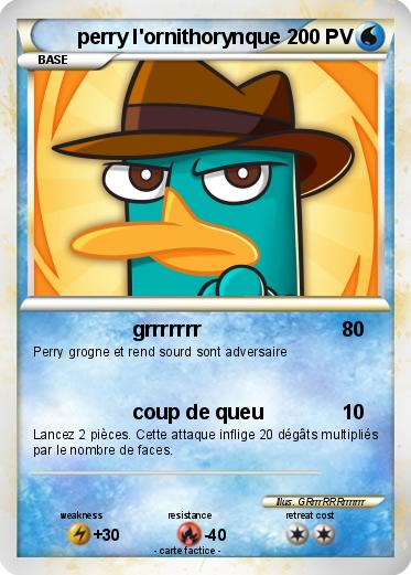 Pokemon perry l'ornithorynque