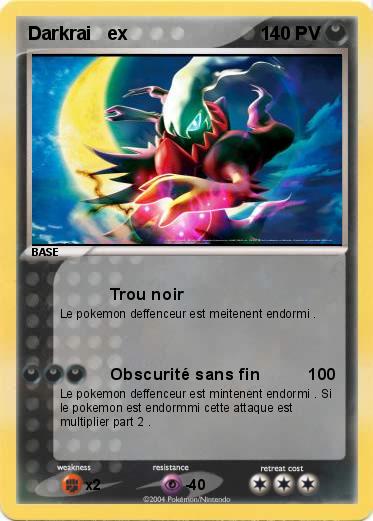 Pokemon Darkrai   ex
