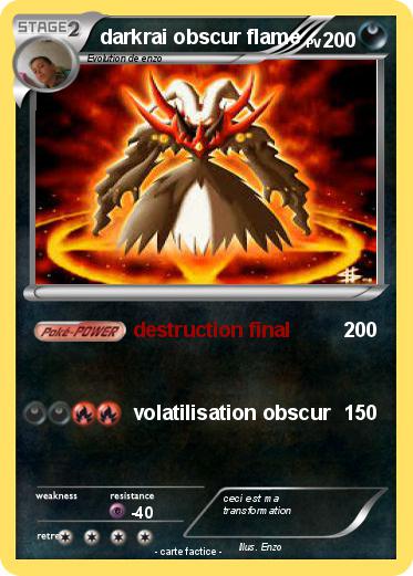 Pokemon darkrai obscur flame