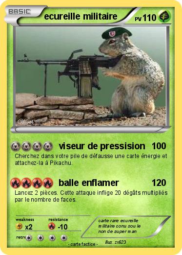 Pokemon ecureille militaire