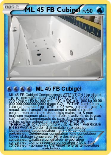 Pokemon ML 45 FB Cubigel Pokemon ML 45 FB Cubigel