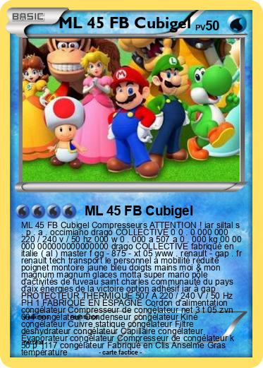 Pokemon ML 45 FB Cubigel