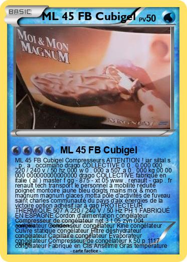 Pokemon ML 45 FB Cubigel