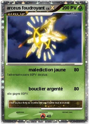 Pokemon arceus foudroyant