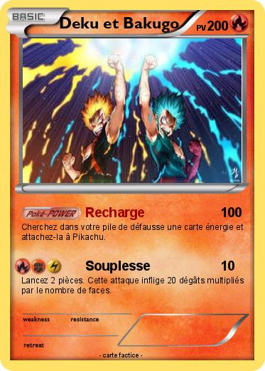 Pokemon Deku et Bakugo