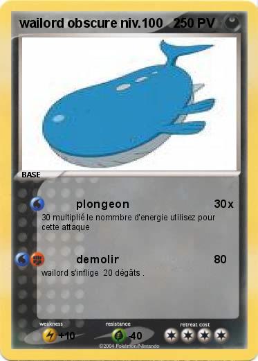 Pokemon wailord obscure niv.100   2