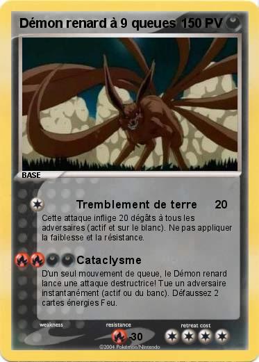 Pokemon Démon renard à 9 queues