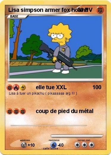 Pokemon Lisa simpson armer fox hound