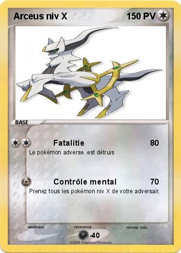 Pokemon Arceus niv X