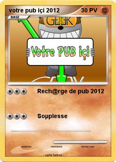 Pokemon votre pub içi 2012