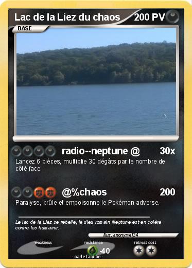 Pokemon Lac de la Liez du chaos