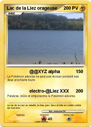 Pokemon Lac de la Liez orageuse