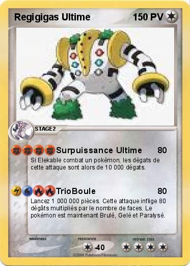 Pokemon Regigigas Ultime