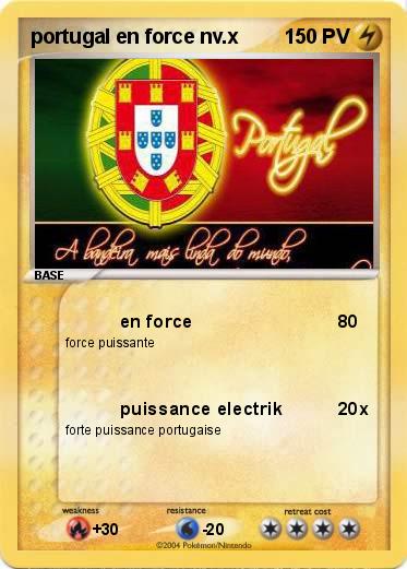 Pokemon portugal en force nv.x