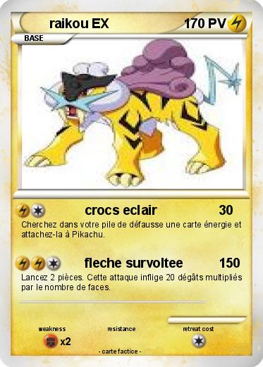 Pokemon raikou EX