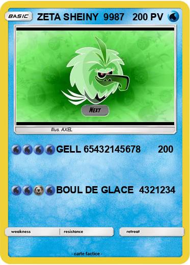 Pokemon ZETA SHEINY  9987