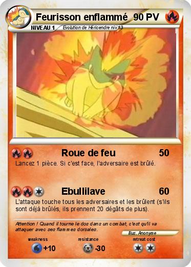 Pokemon Feurisson enflammé