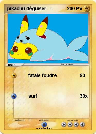 Pokemon pikachu déguiser