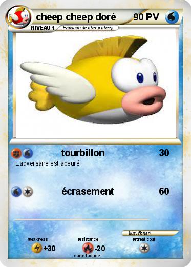 Pokemon cheep cheep doré