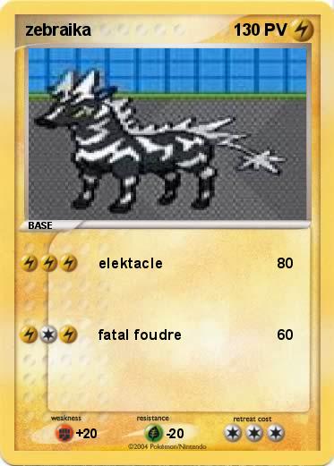 Pokemon zebraika