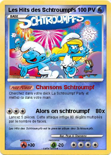 Pokemon Les Hits des Schtroumpfs
