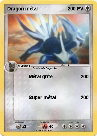 Pokemon Dragon métal