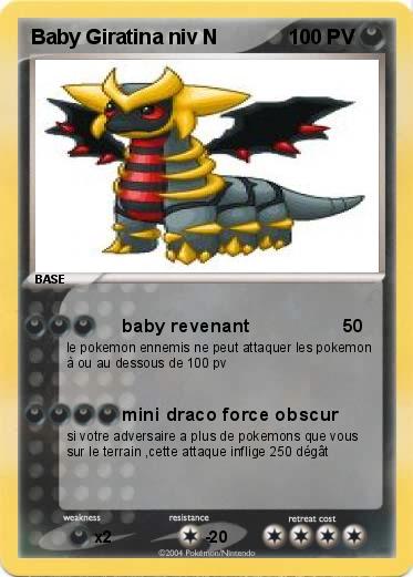 Pokemon Baby Giratina niv N