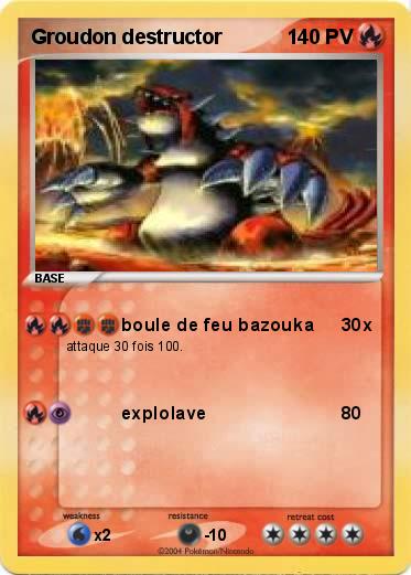 Pokemon Groudon destructor