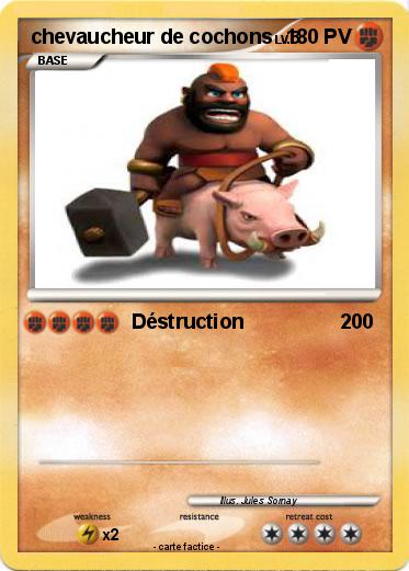Pokemon chevaucheur de cochons