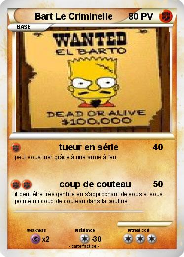 Pokemon Bart Le Criminelle