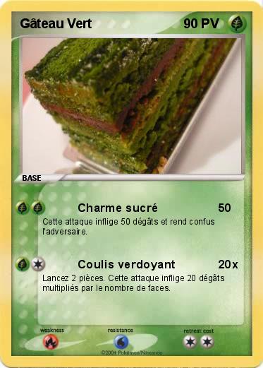 Pokemon Gâteau Vert
