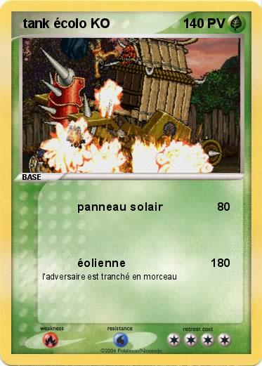 Pokemon  tank écolo KO