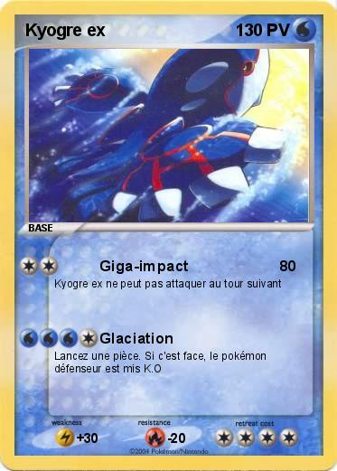 Pokemon Kyogre ex
