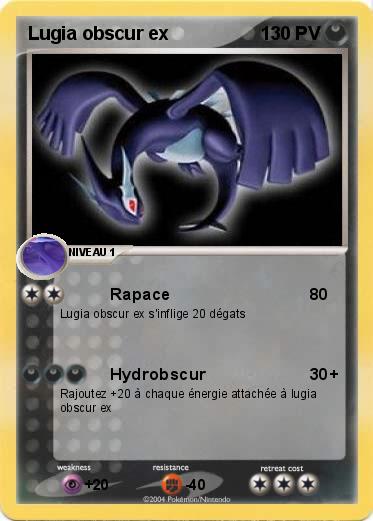Pokemon Lugia obscur ex
