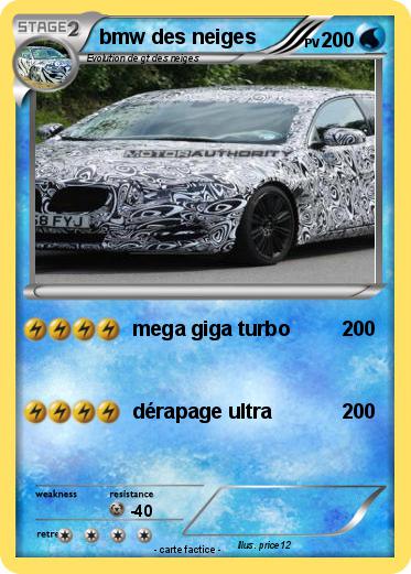 Pokemon bmw des neiges