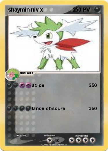 Pokemon shaymin niv x                    2 