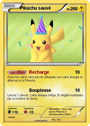 Pokemon Pikachu sauvé