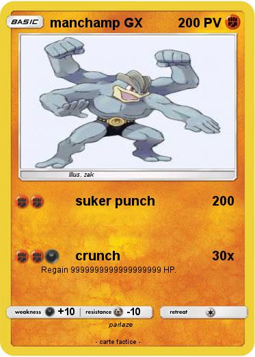 Pokemon manchamp GX