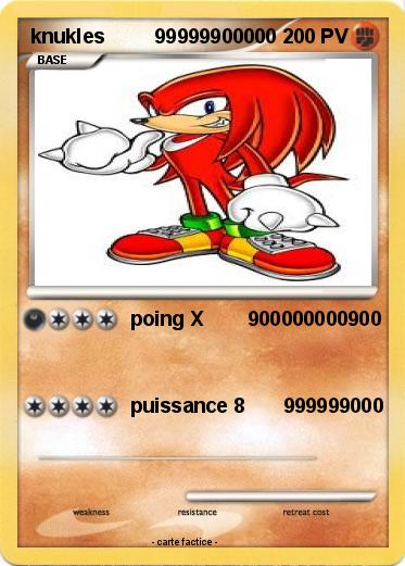 Pokemon knukles         99999900000