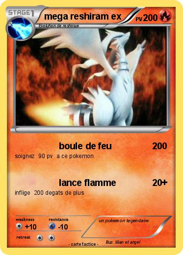 Pokemon mega reshiram ex