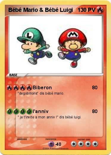 Pokemon Bébé Mario & Bébé Luigi