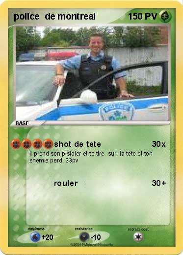 Pokemon police  de montreal