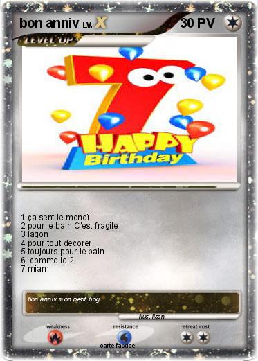 Pokemon bon anniv