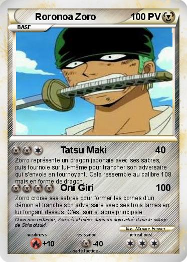 Pokemon Roronoa Zoro