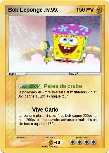 Pokemon Bob Leponge .lv.99.