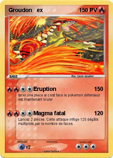 Pokemon Groudon   ex