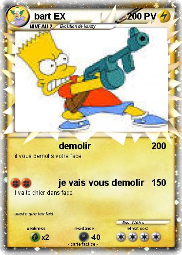 Pokemon bart EX