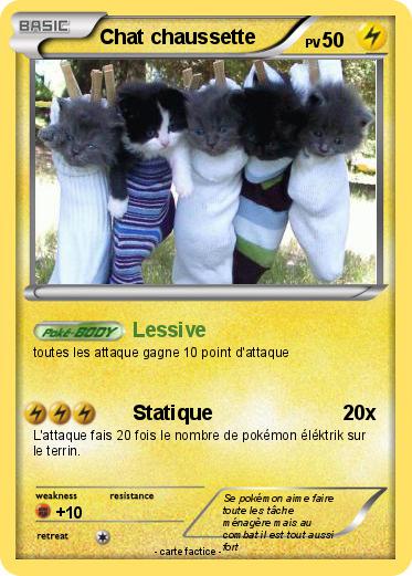 Pokemon Chat chaussette